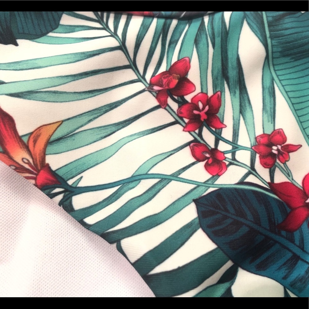 🐠Floral Ruffle Padded Bra Bikini - Picture 6 of 8